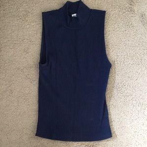 Preowned Aritzia Navy Blue Kerryn Top XXS